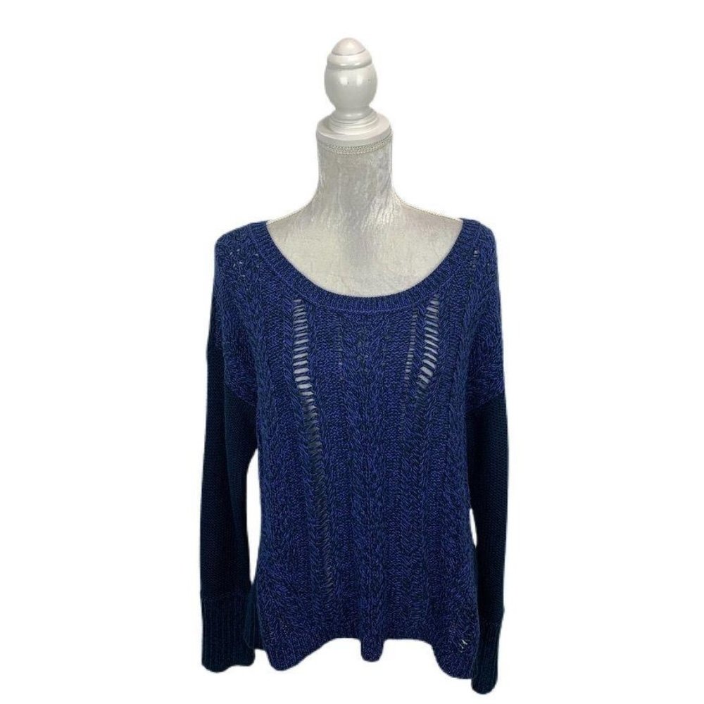 American‎ Eagle Mixed Knit Sweater Loose Knit L